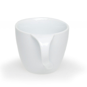 Чашка керамическая 'Симона' 200 мл с блюдцем полностью глянцевая