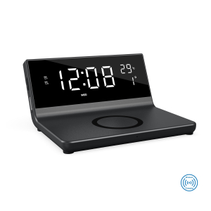 Бездротовий зарядний пристрій з годинником Cyber, TM TEG